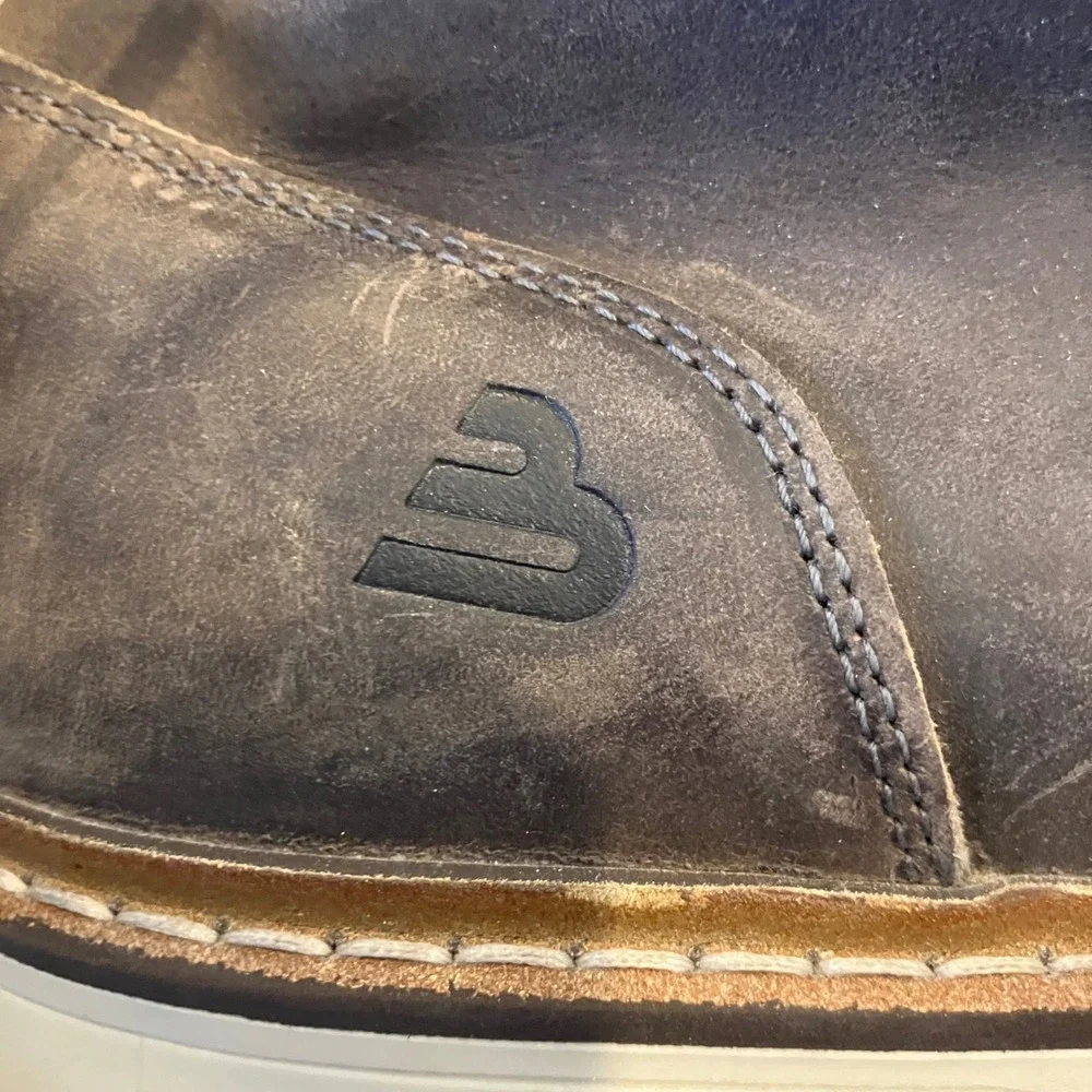 Bullboxer Mens Grey Leather Chukka Boots Size 11 EUR 44 Made in Portugal Hipster